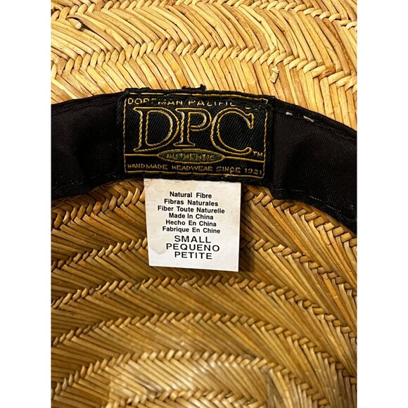 DPC Dorfman Pacific Pine Weaved Straw Universal Wide Brim Summer Hat size Small - Picture 3 of 9